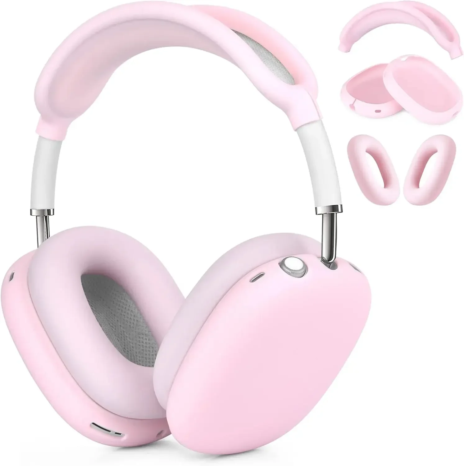 Beats Headphone Solo 4 - AirPods Maxヘッドホン用シリコンカバー、Apple AirPods Maxアクセサリーケース用シリコンケース