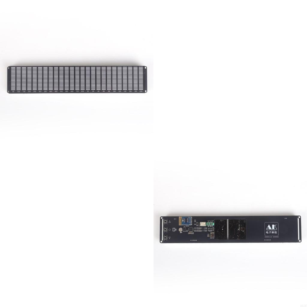Audio Music Light - 462E DIY 音楽スペクトラムボード、クロックライトウィンドウ、ロング LED パネル、ワイヤレス音楽リンク、デスクスピーカー用信号ピックアップ付き