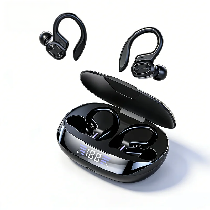 Beats Headphone Solo 4 - オリジナルのワイヤレスBluetoothスポーツヘッドフォン、オープンバックスポーツイヤーフックスタイル、Hi-Fiステレオ、iPhoneとXiaomiに対応。