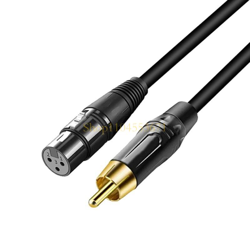 Audio Music Best - ベストセラープレミアム RCA から XLR 変換ケーブル、軽量ポータブル構造、堅牢なプラスチックハウジング、ギター用