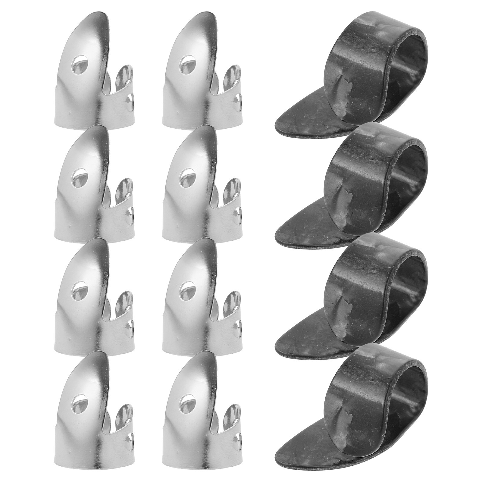 Electric Guitar Pick Pack - 12個入りギターピック、丈夫な素材、プロ仕様、エレキギター、アコースティックギター、ベース、ウクレレ用、親指・指用ピック、バラエティパック、バルク販売