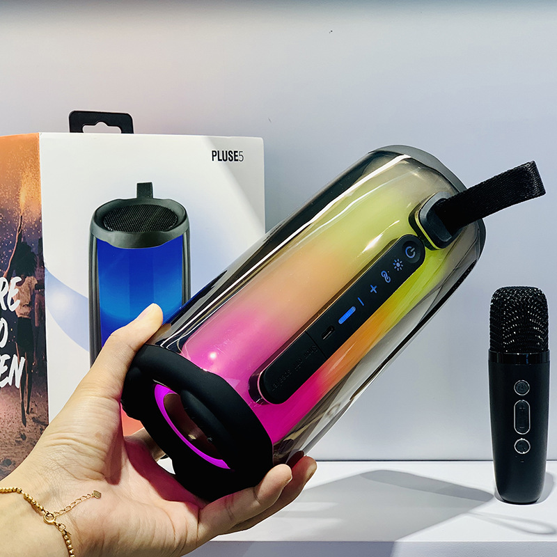 Audio Music Mp3 Song - パルス-家族のためのBluetoothスピーカーフォン,ポータブル,rgb,雰囲気ランプ,オーディオ,ブームボックス,防水,マイク付きサブウーファー