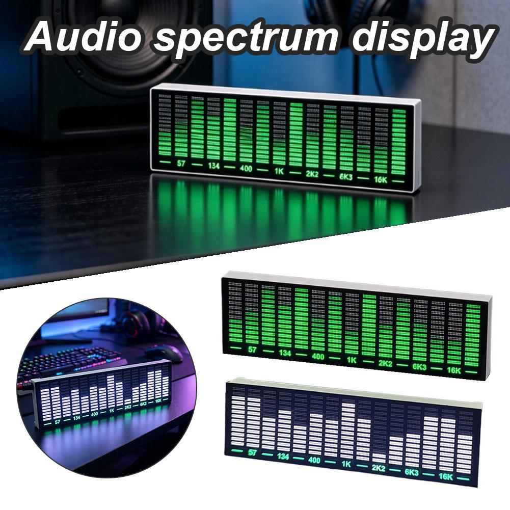 Audio Music Light - マルチモード音声制御ミュージックスペクトラムLEDピックアップリズムアナライザーライトディスプレイオーディオレベルインジケーターVUメーター雰囲気ランプ