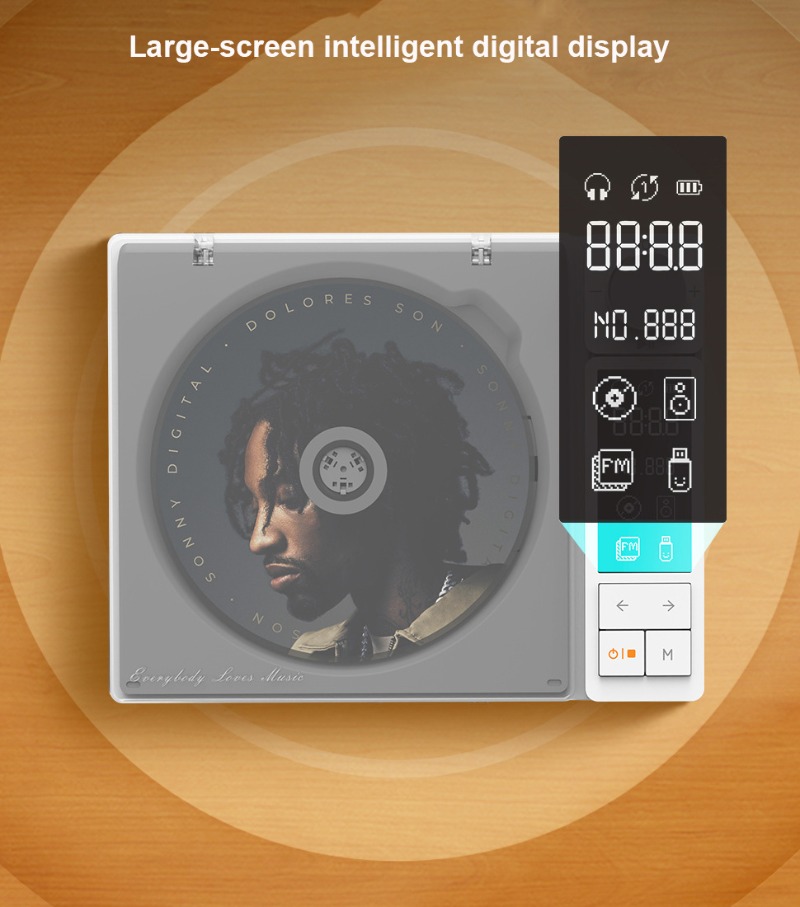 多機能アルバム CD プレーヤー レトロディスク音楽マシン  - Amazon Music Audio Quality のレビューと価格