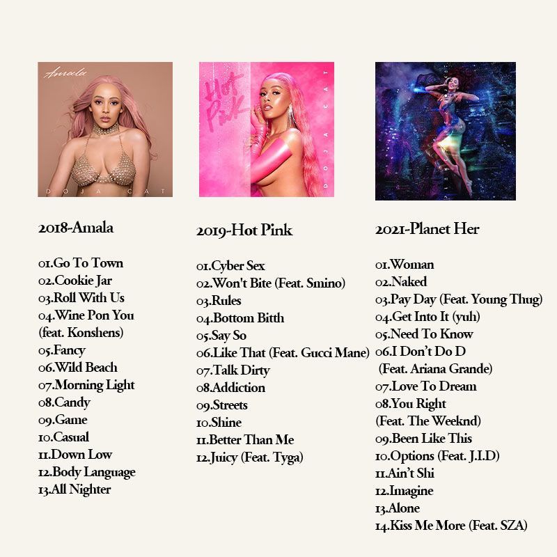 Doja Cat 6CD ミュージックアルバムコレクション、 - Audio Music In のレビューと価格