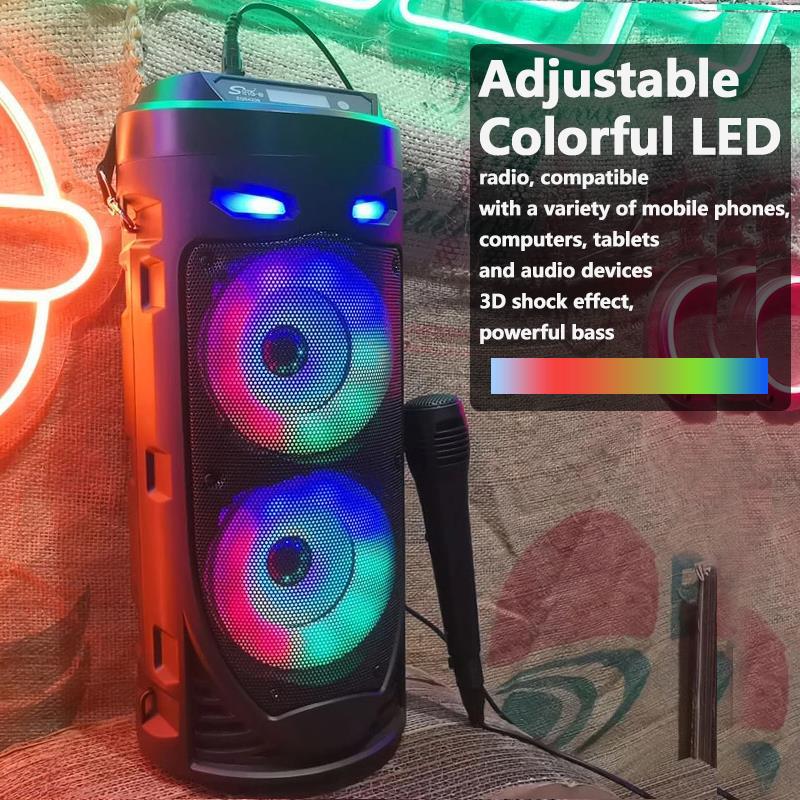 LEDライト付きの大型Bluetoothスピーカー,カラフル - Audio Music Center のレビューと価格