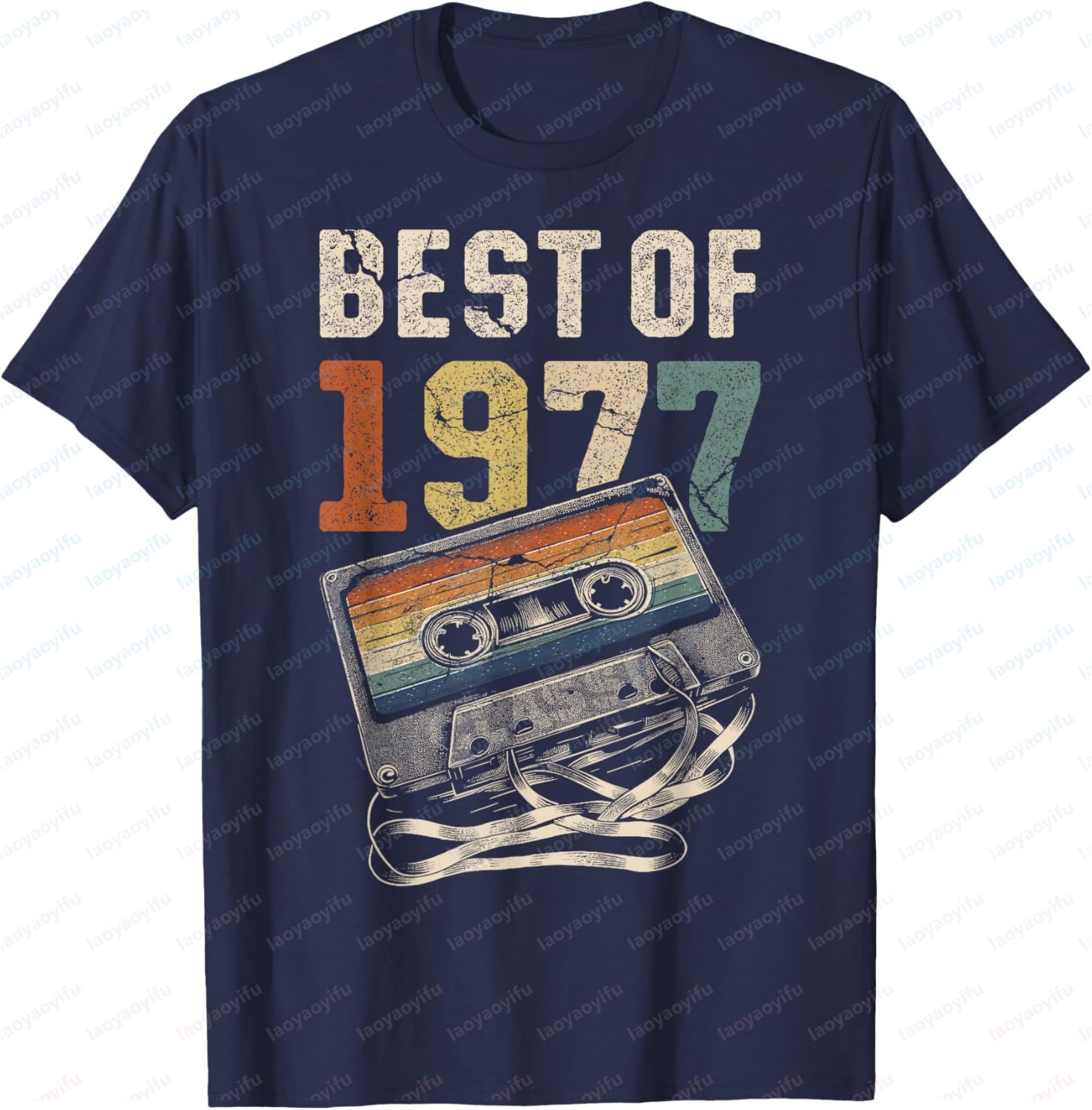 ベストオブ 1977 Tシャツ レトロスタイル オーディオテ - Audio Music Best のレビューと価格