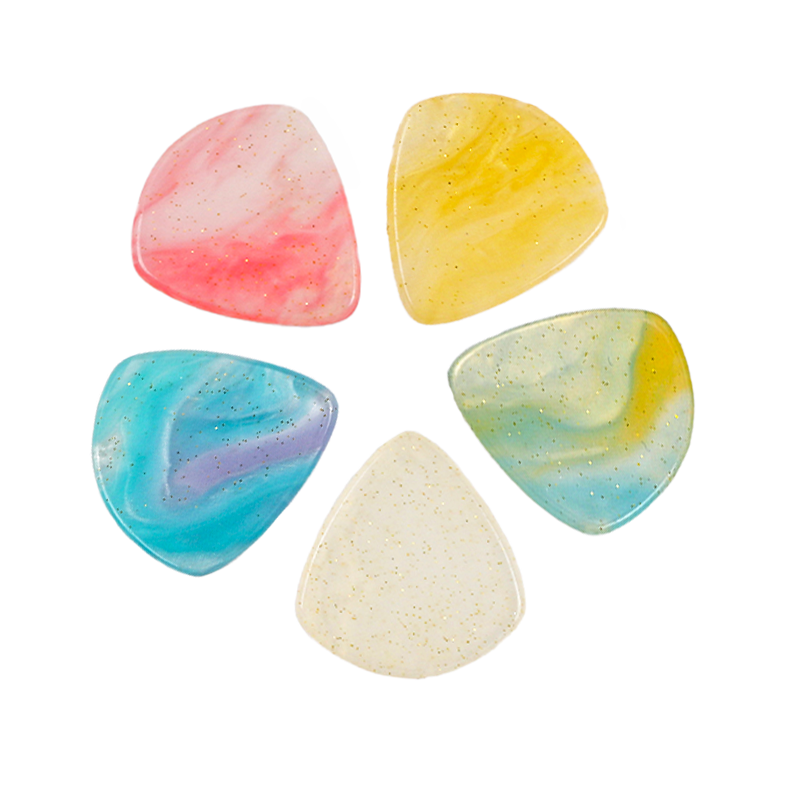 5 個のギターピック薄いギターピックヘビー手作りカラフルなア - Electric Guitar Pick Pack のレビューと価格