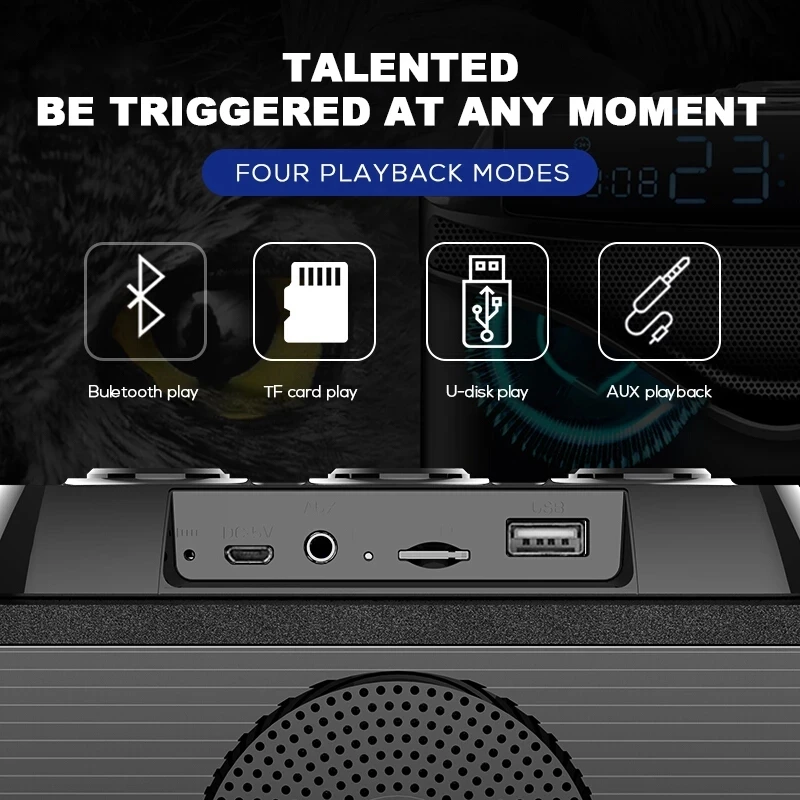 多機能ワイヤレスBluetoothスピーカー,ポータブルサブ - Audio Music Center のレビューと価格