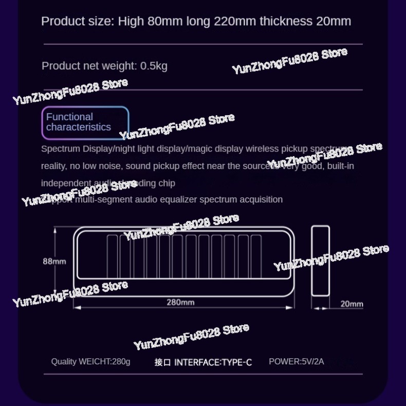 12ビットRGBピックアップレベルライトLEDディスプレイサ - Audio Youtube Music Free のレビューと価格