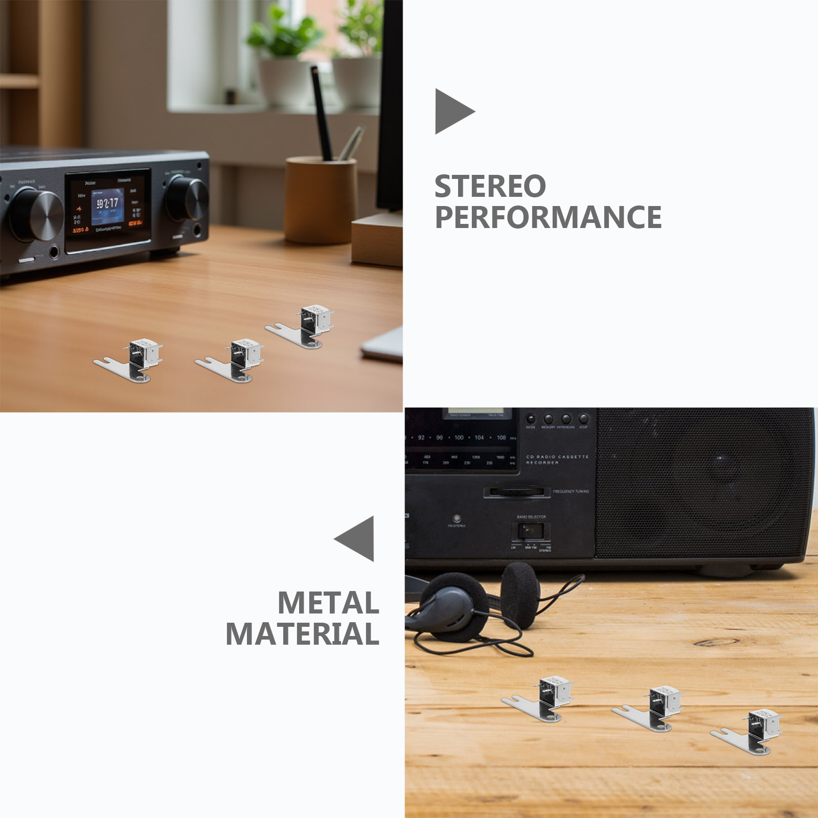 3 個オーディオカセットレコーダーステレオ磁気ヘッド交換部品 - Audio Music Enhancer のレビューと価格