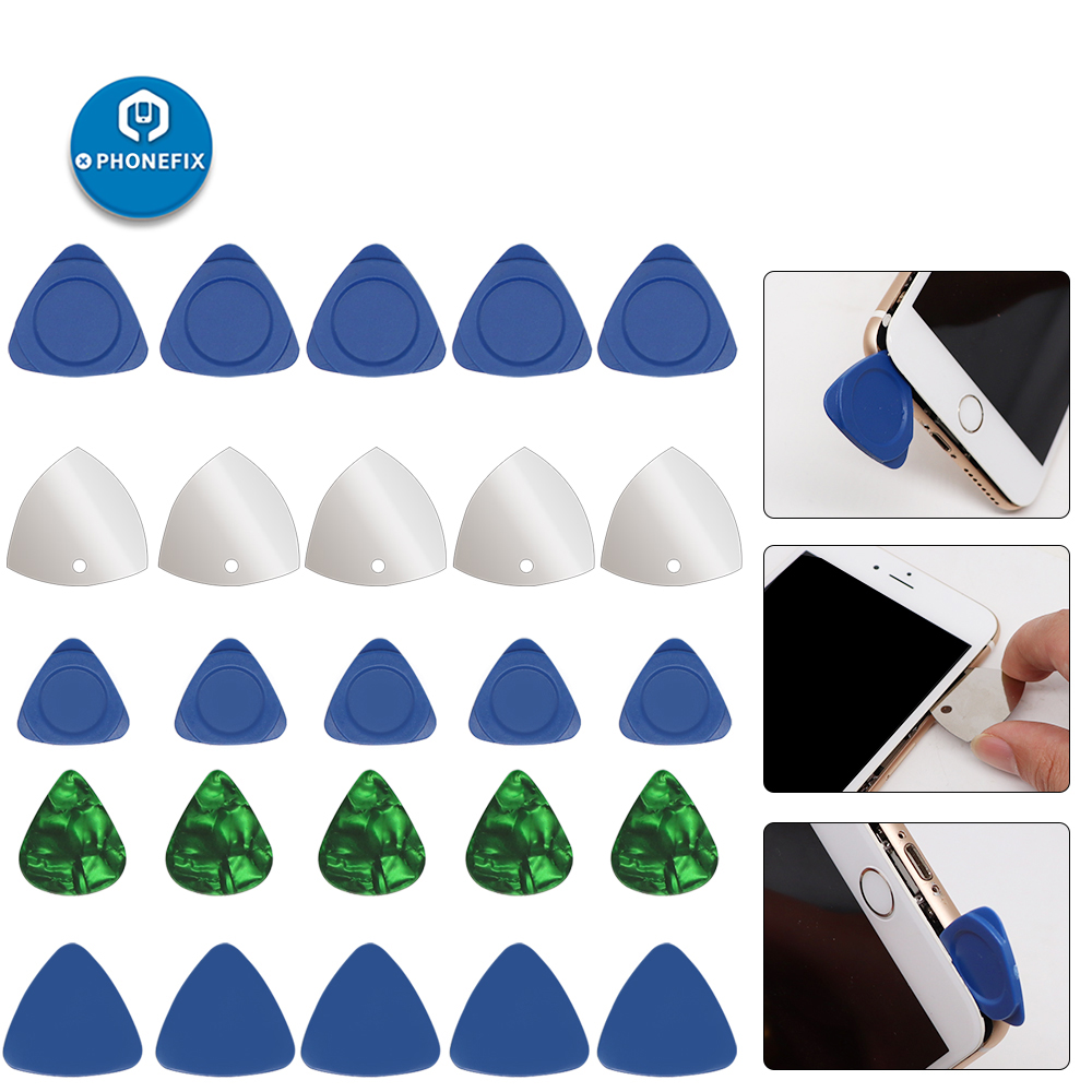 10ピース/セットトライアングルてこオープニングツールプラス - Electric Guitar Pick Pack のレビューと価格