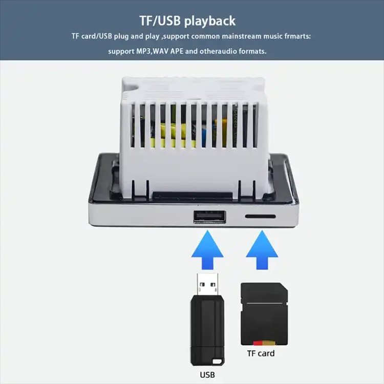 Bluetoothワイヤレスウォールマウント,音楽プレーヤー - Audio Music Store のレビューと価格