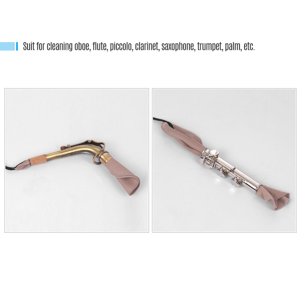 管楽器クリーニングクロス ストラップ付き ソフト人工シャミー - Clarinet Care Kit のレビューと価格
