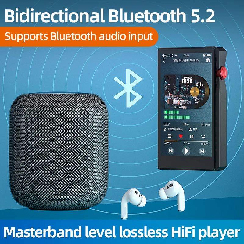 ベストセラーHiFi MP3プレーヤー、Bluetooth  - Audio Music Best のレビューと価格