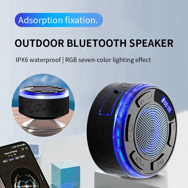 浴室防水ワイヤレス Bluetooth スピーカー FM ラ - Amazon Music Audio Quality のレビューと価格