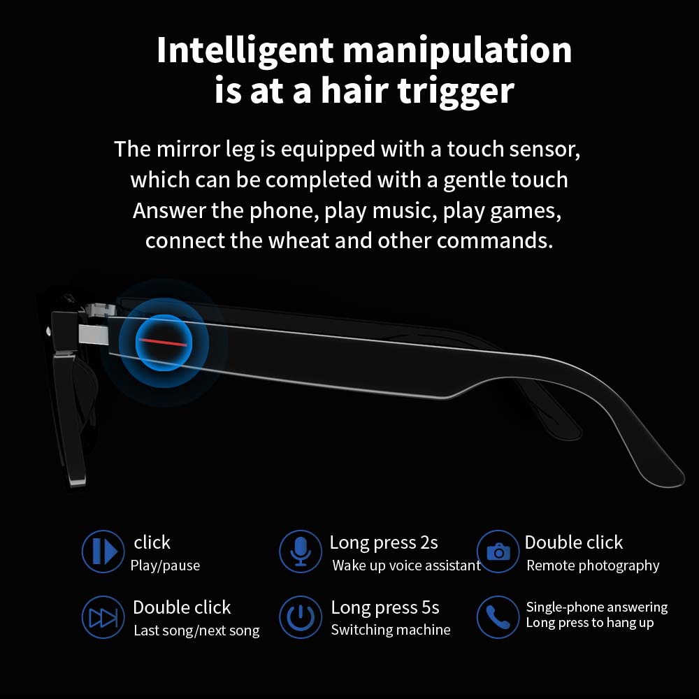SENBONO E13 スマートグラス:ブルーライトフィルタ - Audio Music Light のレビューと価格
