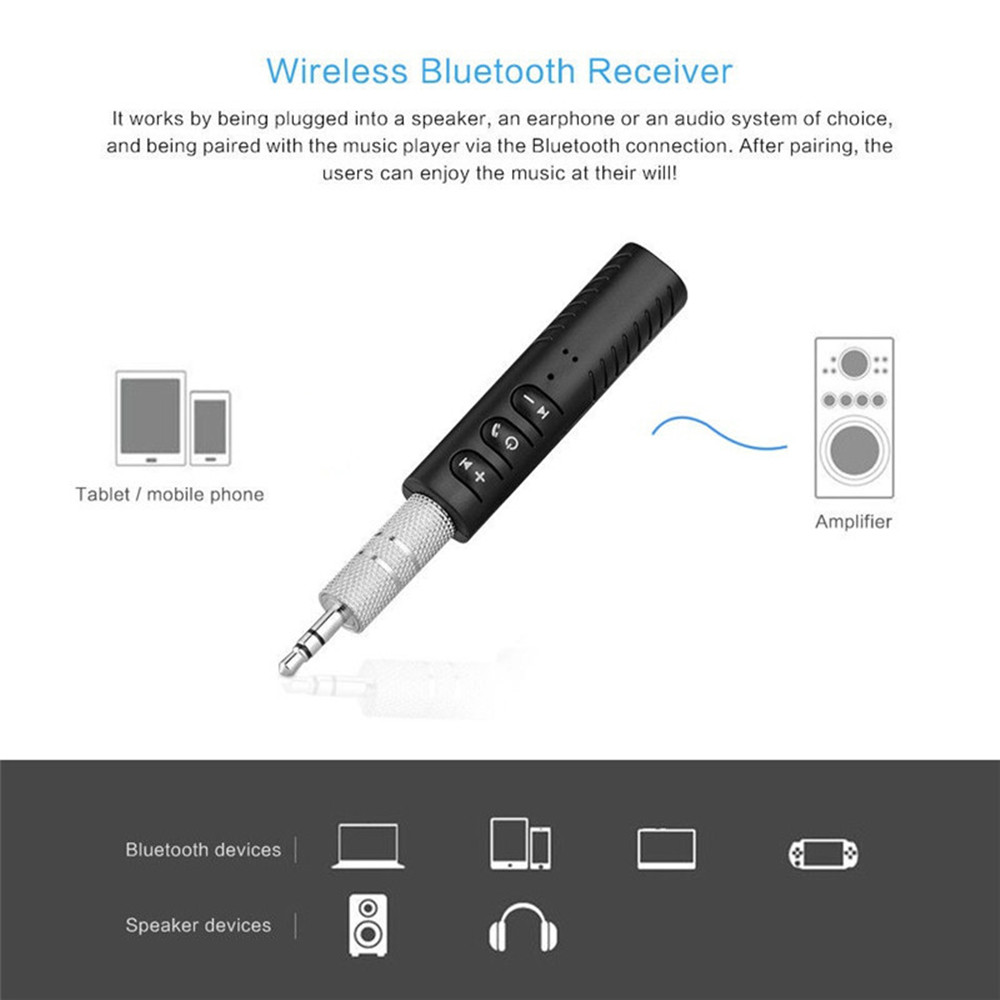 Bluetooth 5.0ワイヤレス受信機,ヘッドフォンアダ - Audio Music Free Mp3 のレビューと価格